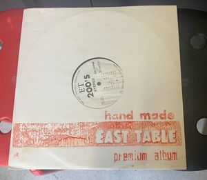 38位 LP HAND MADE EAST TABLE PREMIUM ALBUM 自主制作 MK-1001 JAPANESE ROCK 歌詞付