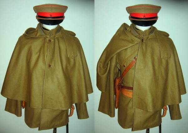 日本軍日本陸軍☆旧式憲兵マント【一点のみ】-軍帽軍刀図嚢略帽(制服