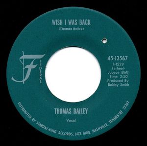 63位 Thomas Bailey / Wish I Was Back (Federal) regular copy