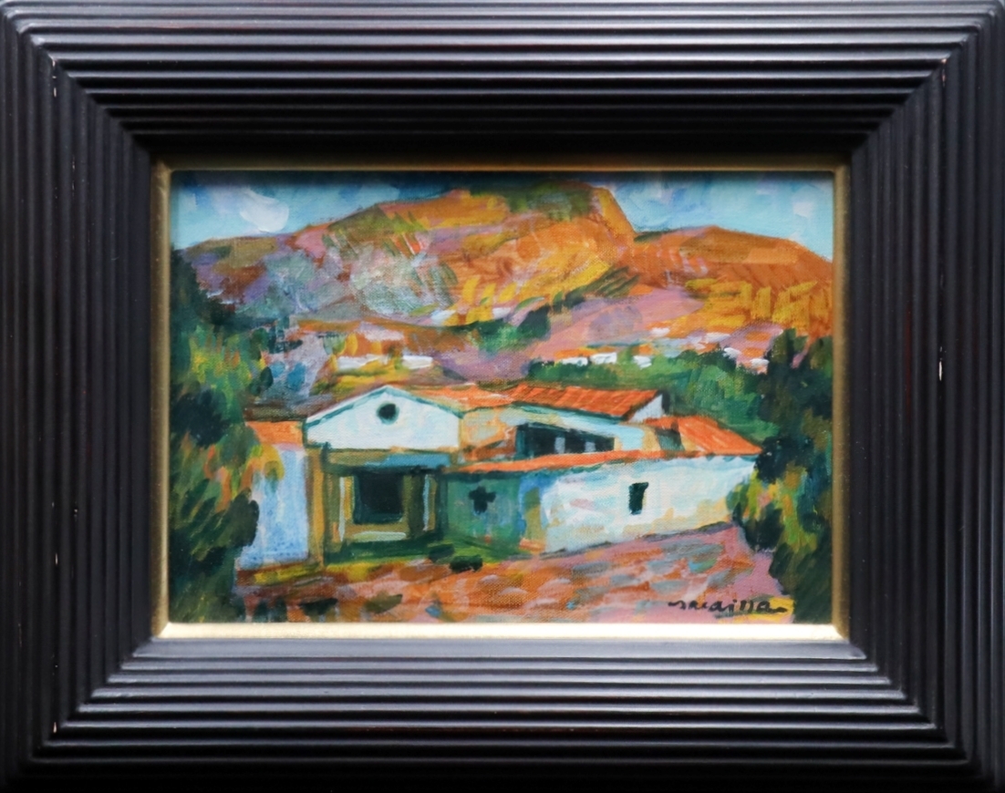 馬の油彩画 12号　深澤孝哉　題　馬のいる風景（ロンシャン） 深澤孝哉の値段と価格推移は？｜2件の売買データから深澤孝哉の価値が