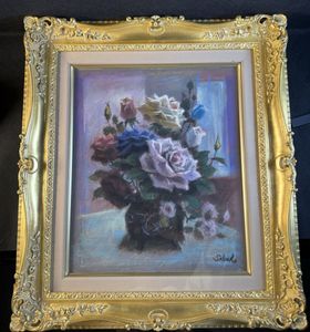 油彩画　斉藤三郎　薔薇 斎藤三郎の値段と価格推移は？｜34件の売買データから斎藤三郎の価値が