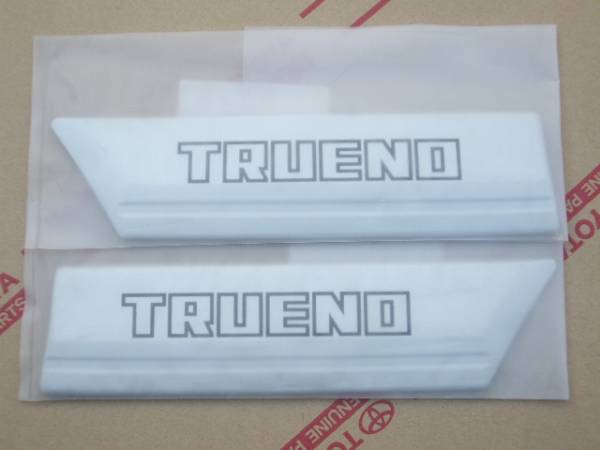 新品】AE86 トレノ 前期1型サイドモール ロゴ入り トヨタ純正(サイド