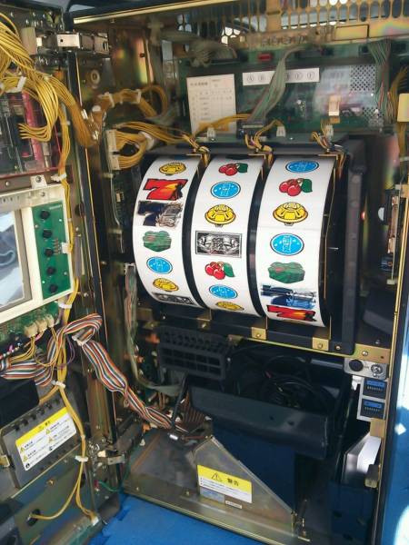 アミューズスロット「押忍 番長」 サンマック基盤 液晶修理済(筐体 