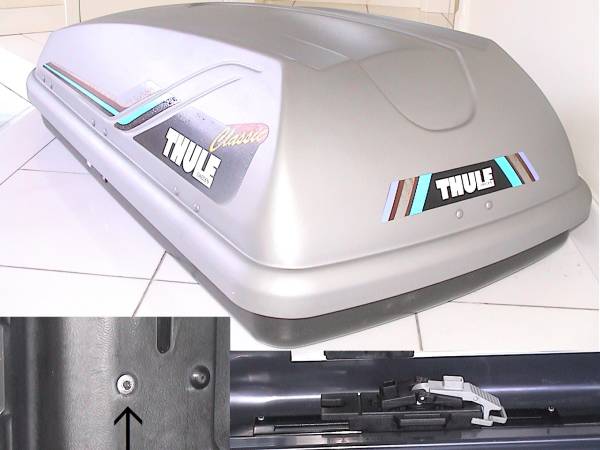 THULEスーリー☆ルーフボックス クラシックミニ70☆両開きUSED(ルーフ