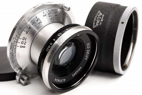 ALPA ALFINON 50mm F2.8 アルパ アルフィノン OLD DELFT フード(一眼