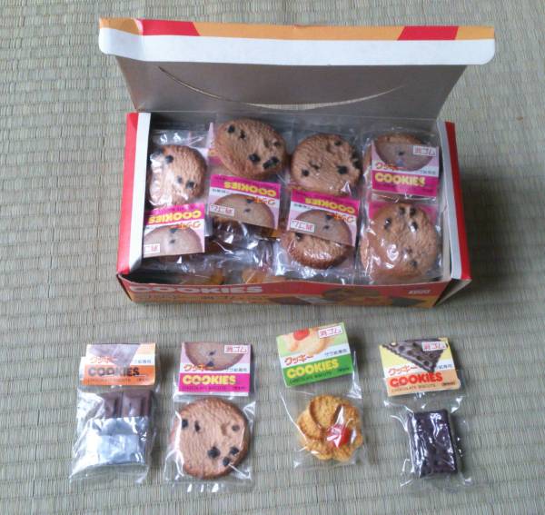 昭和レトロなクッキー消しゴム 大里玩具未使用 チョコレート