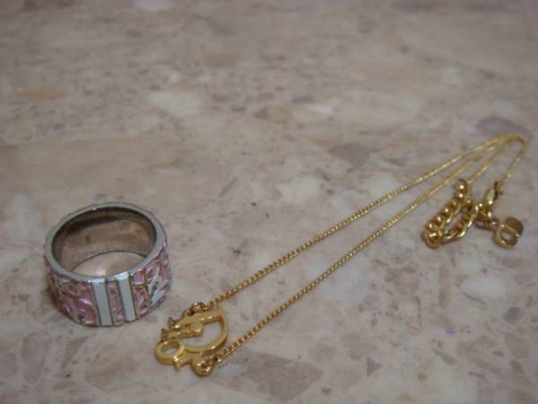 本物ディオール【Christian Dior】ネックレス&リングセット★