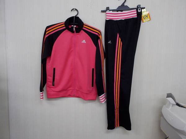 即決アディダスガールズトレーニングウエア上・下新品Ｐ１５０