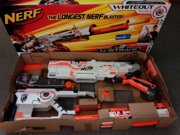 ☆超超激レア NERF LONGSTLIKE WHITEOUT ナーフ ホワイトアウト
