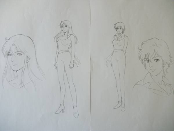 アニメ設定資料【CAT'S EYEキャッツアイパチスロ版】CITYHUNTER(原画