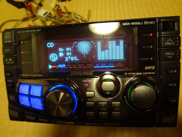 【希少】アルパイン MDA-W966J【訳あり】 アルパインALPINE MDA-W966J CD/MP3/MDプレーヤ FM/AM 2DIN(アルパイン