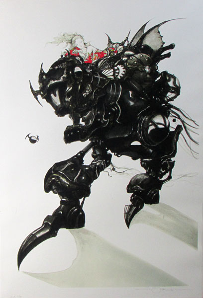 ◇◇ファン必見！！◇天野喜孝◇アーマー◇FF◇◇名品◇◇(石版画