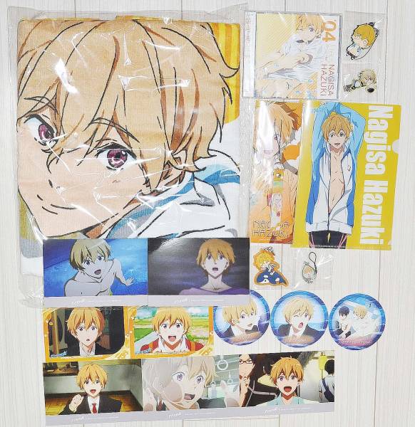 Free! 葉月渚グッズセット B賞プールサイドタオル 非売品あり(コミック