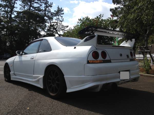 ☆ R33 GT-R 純正ウイングステー 取り付け GT-WING 2枚羽(リア)｜売買