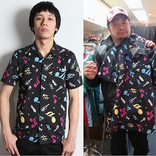 ケンコバ着 Rotar 音符 アロハシャツ ratland weirdo スカジャン(M