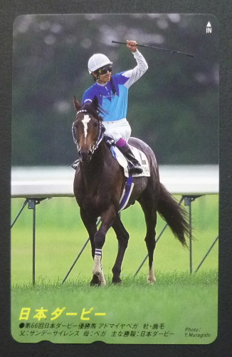 ◇JRA非売品テレカ◇アドマイヤベガ/日本ダービー◇ケース付き◇(競馬