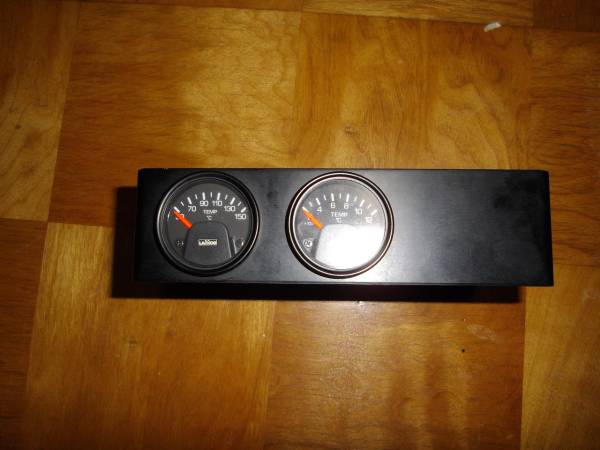 LAMCO 40Φ 排気温度計+油温計SET 1DINメータホルダー付!(追加 LAMCO 40Φ 排気温度計+油温計SET 1DINメータホルダー付!(追加