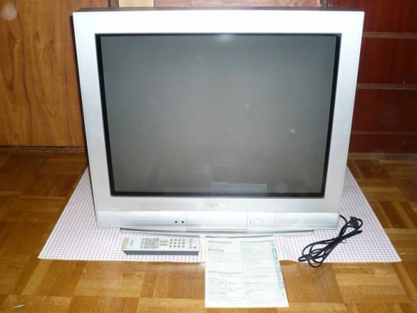 三菱カラーテレビ MITSUBISHI 29T-D105 29型 リモコン取説付