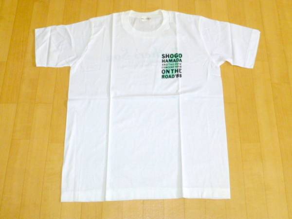 浜田省吾 ♪ Tシャツ ① 白 ON THE ROAD '88 新品 グッズ(浜田省吾