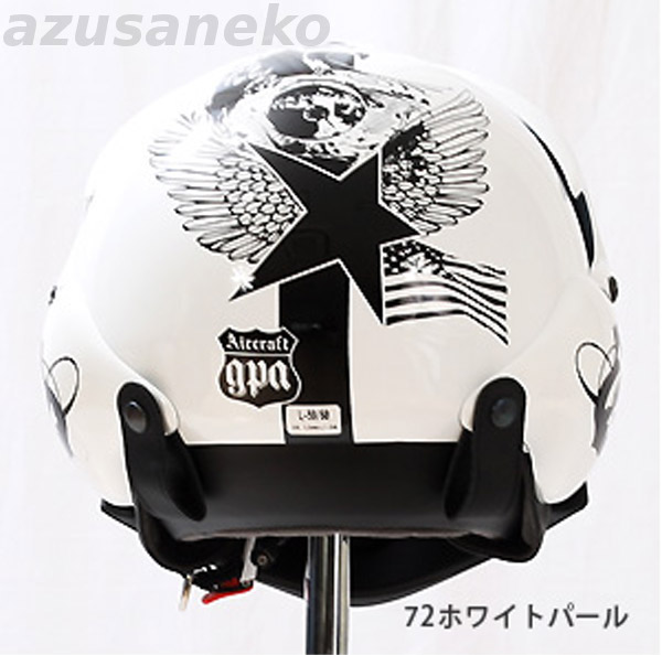 新品数量限定GPA OSBEオズベ*トルネードジェットヘルメット白XL(XL