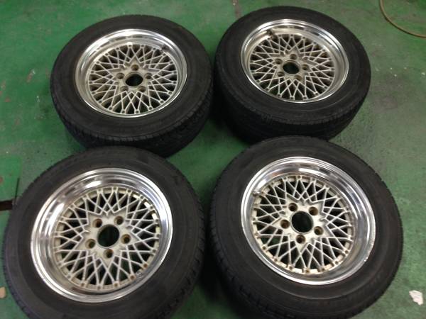 SSR メッシュ 114.3 5H 7J 7.5J 4本セット 旧車深リム205/60R15