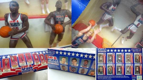 格安！1992年バルセロナ五輪USAバスケット カード五輪 Jordan 1992年製DEAD STOCKバルセロナ五輪USAドリームチームフィギュア