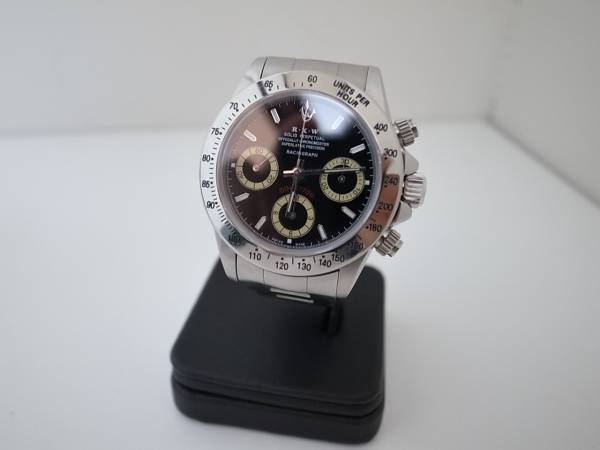 RXW DINO 7750 黒文字盤 クロノグラフ 超希少 新品未使用(クロノグラフ  
