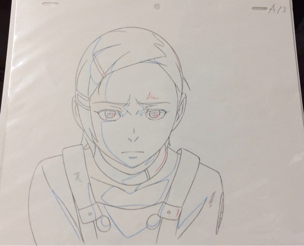 エウレカセブン　#44 エウレカの直筆動画1枚 エウレカセブン 原画 その1 動画 セル画 エウレカ(サイン、直筆画