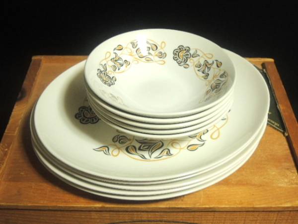 ビンテージ POOLE プール プレート ボールセット 食器 /アラビア