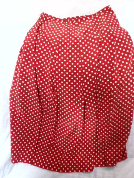 赤水玉ドットスカート昭和チックレトロ スピンズwego Sサイズ 売買されたオークション情報 Yahooの商品情報をアーカイブ公開 オークファン Aucfan Com