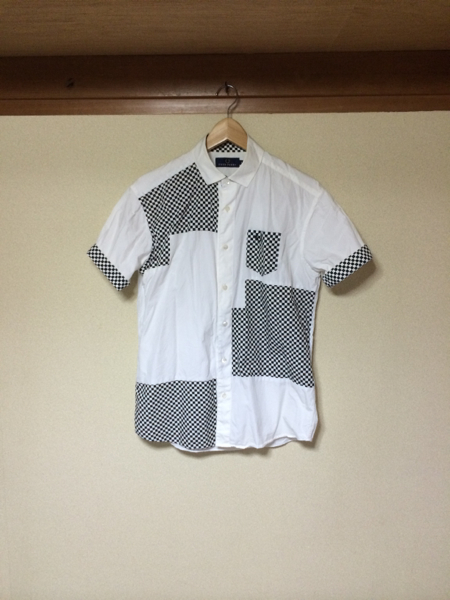 フレッドペリー 半袖シャツ 2way Lsize 日本製ジュンヤワタナベ