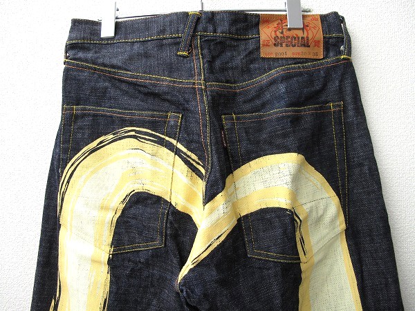 エヴィス 2001 朱耳SPECIAL 大黒ジーンズ30 極美品 正規品 EVISU(W30 