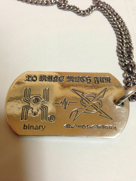 GLAY　HISASHI　 binary 666　ネックレス　ペンダントトップ GLAY HISASHIドッグタグ（666個限定シリアルナンバー）(GLAY)｜売買