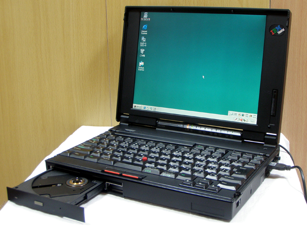 IBM ThinkPad 365XD TYPE2625-1J9 Win95入 動作品 CD-ROM(12インチ未満
