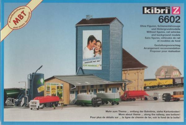 キブリ Zゲージ 6602「サイロ倉庫と車輛セット」