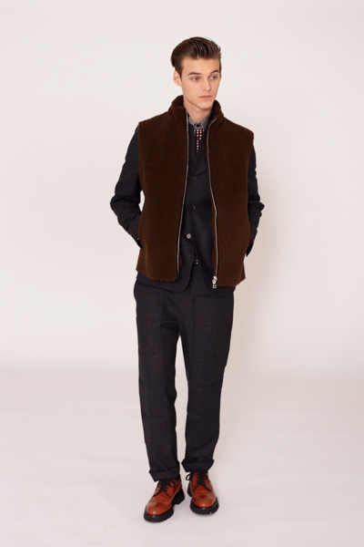 12AW MARNI マルニ メンズ 羊革 ムートン ベスト 定価24万 44(男性用 