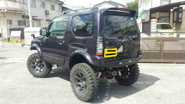 ジムニー JB23 ボディリフト、5インチアップ 部品取りに 車検長い 石川県 カスタムジムニー JB23 車検ロング28年5月 5インチリフトアップ