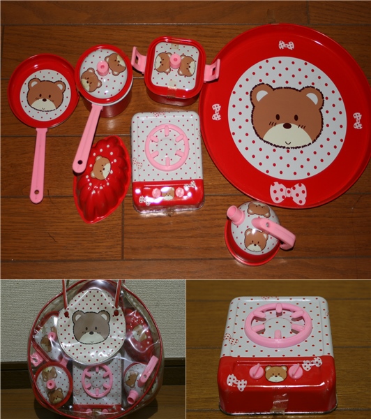 MADE IN JAPAN 昔の玩具 ブリキままごとセット ダイワトーイ(ブリキ