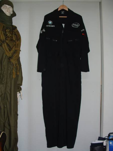 BMW総刺繍オールインワン*L*つなぎジャンプスーツ*レースメカ(つなぎ