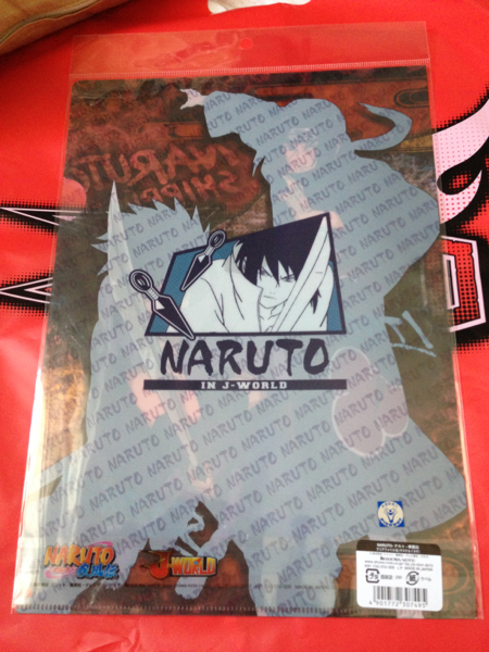 J-WORLD限定 NARUTO ナルト うちはイタチ サスケ クリアファイル 
