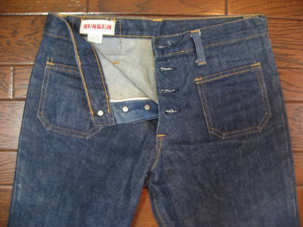 BUNKUM 国産 ビンテージ ベルボトム ジーンズ 32 インディゴ 耳
