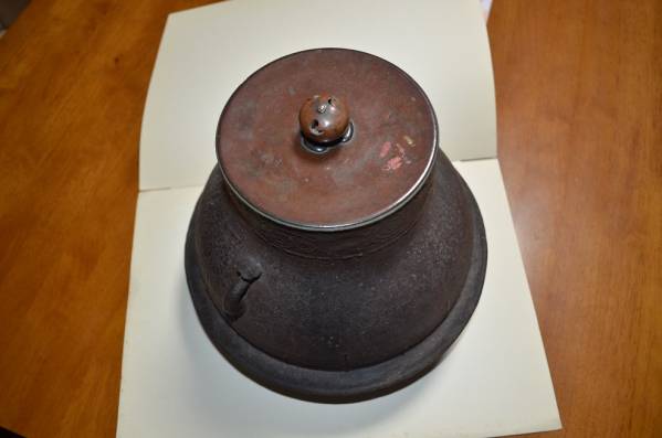 割引❗️「母」 唐銅 鬼面風炉釜 切合釜添 佐藤 浄清 共箱 風炉釜 （あ） 風炉釜 茶道具 母」 唐銅 鬼面風炉釜 切合釜添 佐藤 浄清 共箱 風炉釜 （