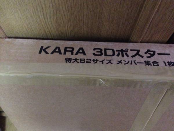 非売品☆KARA☆メンバー集合☆3Dポスター☆特大B2サイズ☆レア(KARA