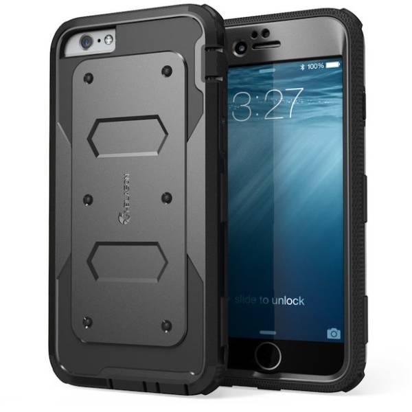 ★日本末発売★ iPhone6 PLUS専用ケース プロテクター内臓★黒