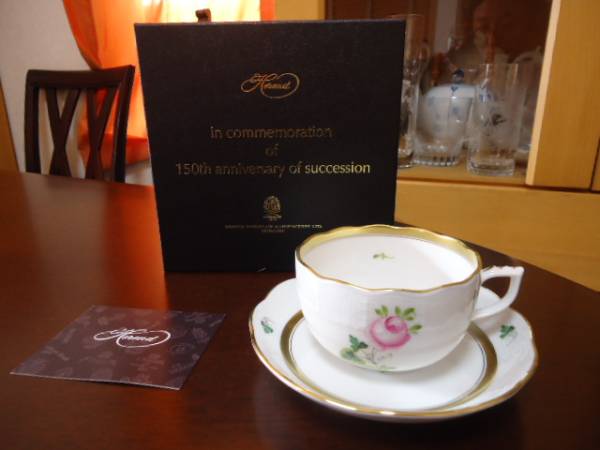 未使用　Herend ヘレンド　ウィーンのバラ カップ＆ソーサー