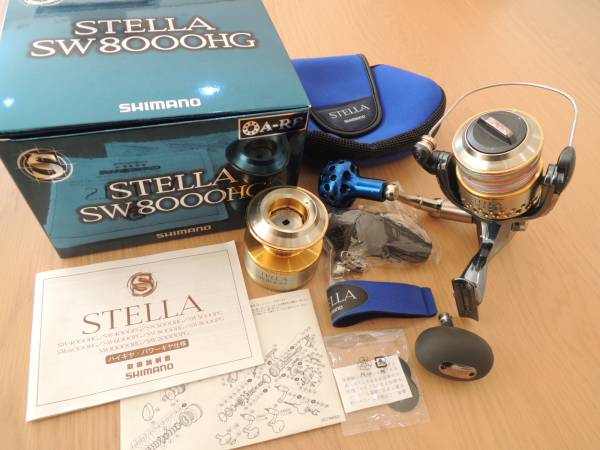 シマノ　01　ステラ　SW　8000HG　OH後　未使用