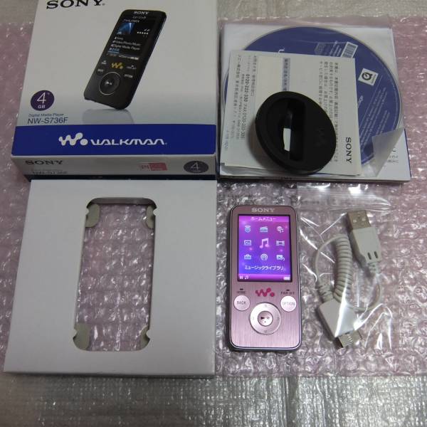 ◇大幅再値下げ！ SONY NW-S736F 4GB ピンク 新品USBケーブル
