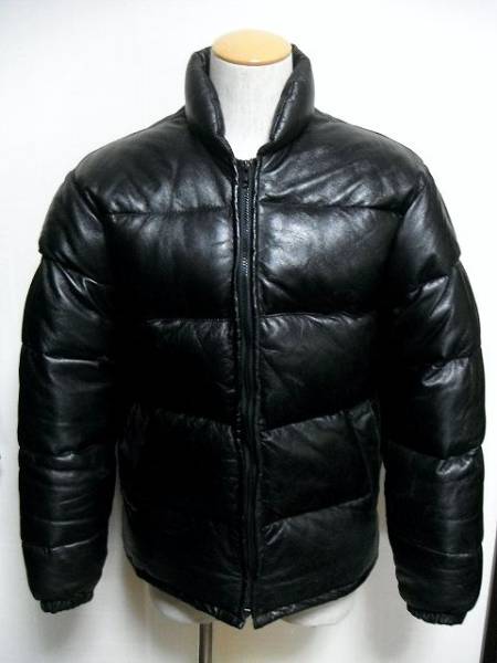 USA製：HOPE MFG.レザーダウンジャケット黒38kadoyavirexschott