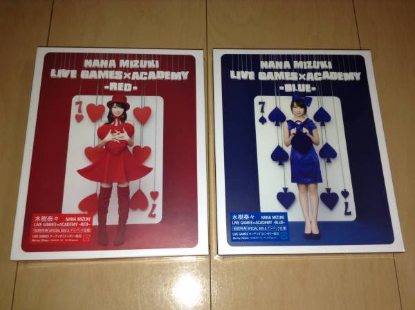 ◆水樹奈々 LIVE GAMES×ACADEMY RED BLUE 初回版BDセット 新品