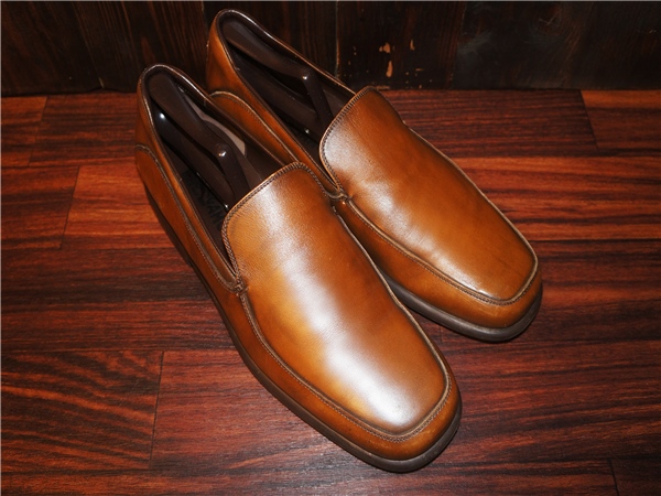 定価91800円★フェラガモ(Ferragamo)スリッポン茶★28cm10D 美品